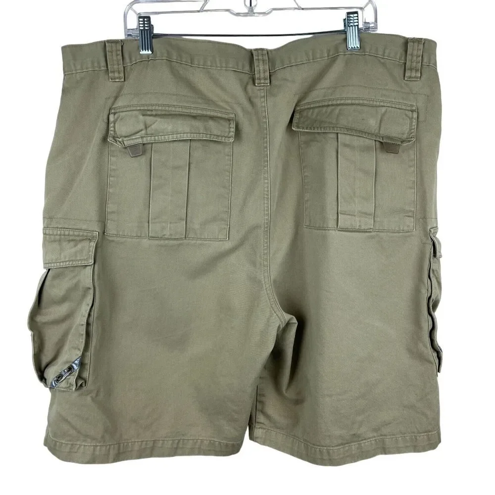 King Size Cargo Shorts Mens 46 Beige Relaxed Fit Outdoor‎ Hiking Casual Utility